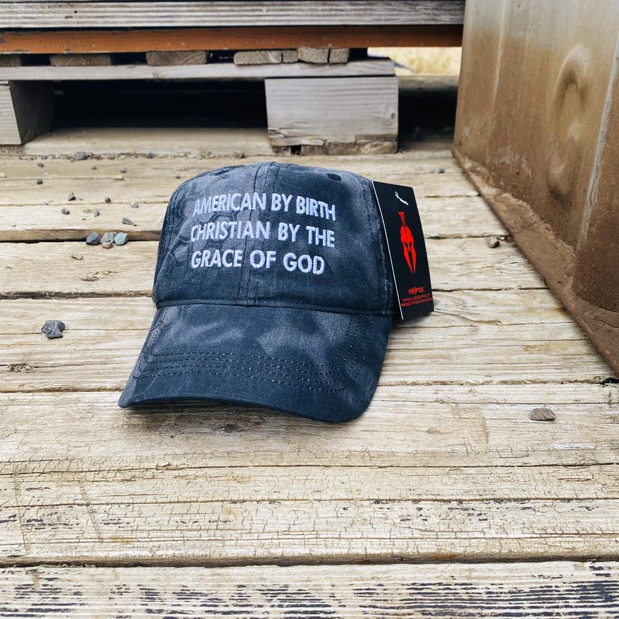 American By Birth Christian By The Grace Of God Hat Cap