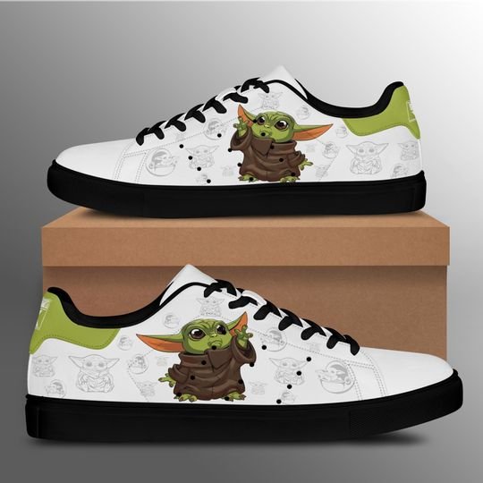 Baby Yoda Stan Smith Low Top Shoes