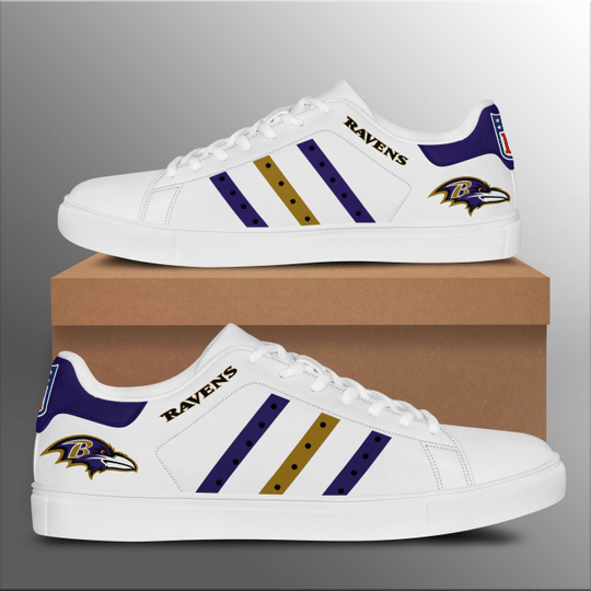 Baltmore Ravens Stan Smith Low Top Shoes 2