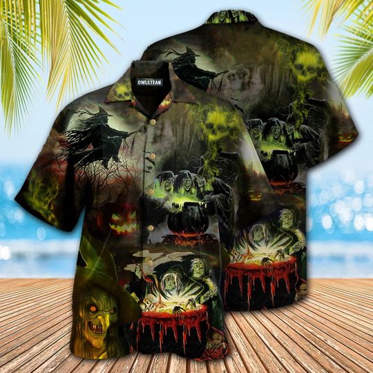 Halloween Witches Noticed You Hawaiian Shirt