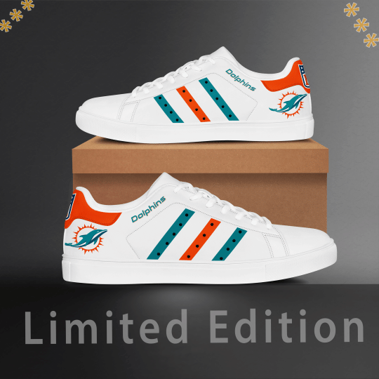 Miami Dolphins Stan Smith Low Top Shoes 2