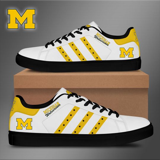 Michigan Wolverines Stan Smith Low top shoes 1