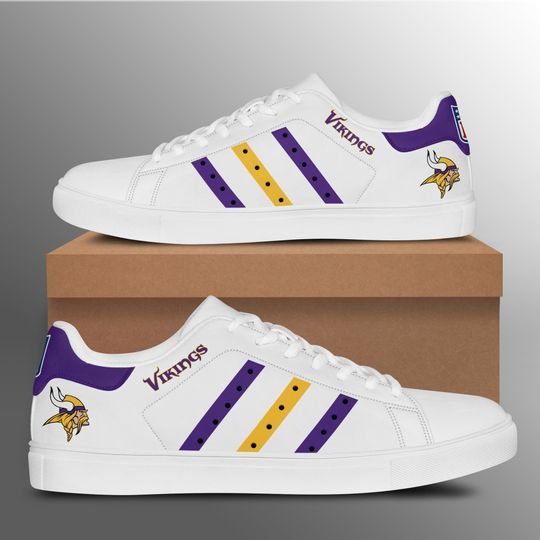 Minnesota Vikings Stan Smith Low Top Shoes 1