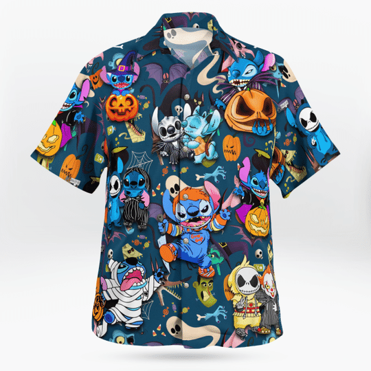 Stitch Halloween Hawaiian Shirt 1
