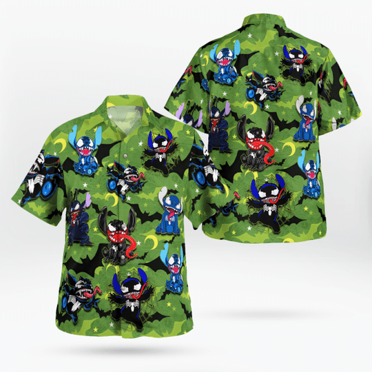 Stitch Venom Hawaiian Shirt 1