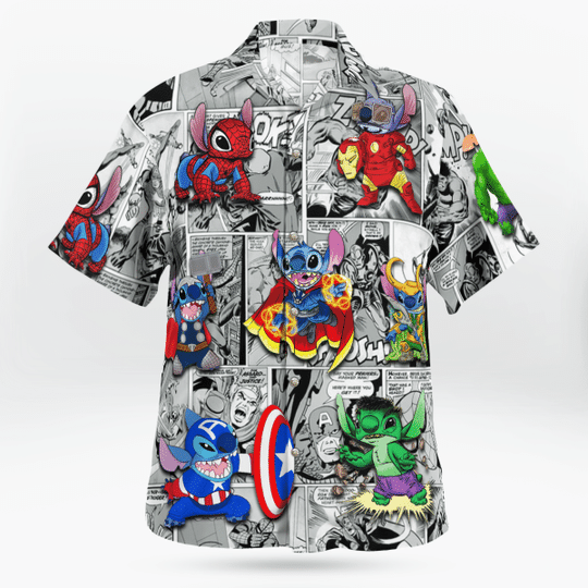 Stitch marvel Hawaiian Shirt1