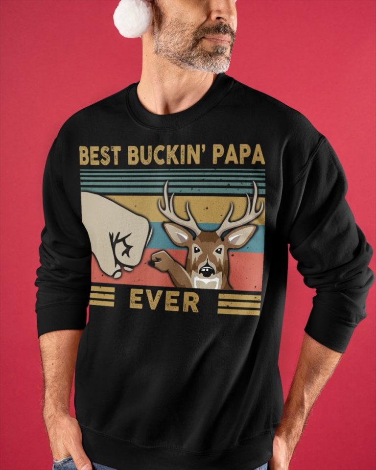 Best buckin papa ever deer shirt, hoodie 8