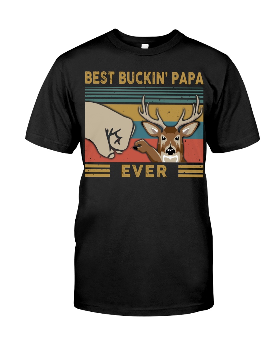 Best buckin papa ever deer shirt hoodie 2