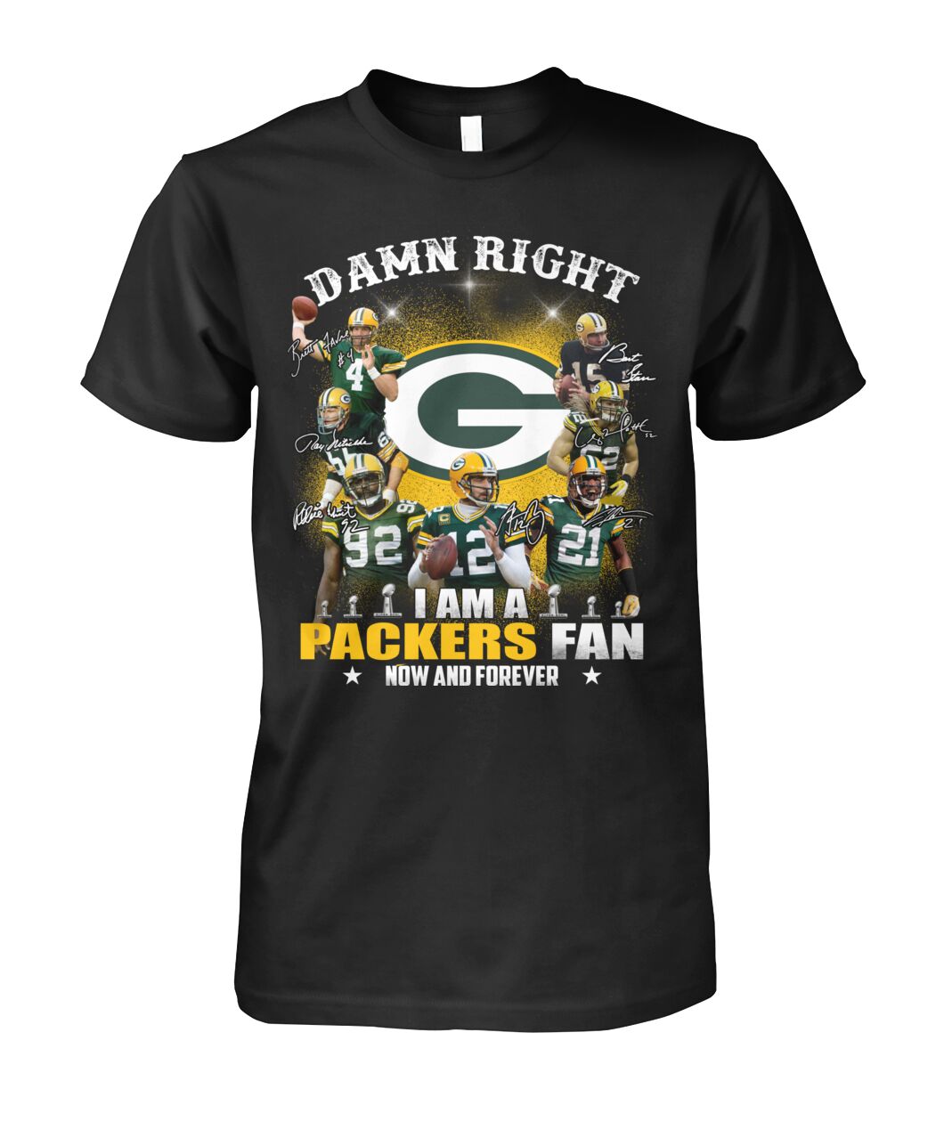 Green Bay Packers damn right im a Packers fan now and forever shirt hoodie 1