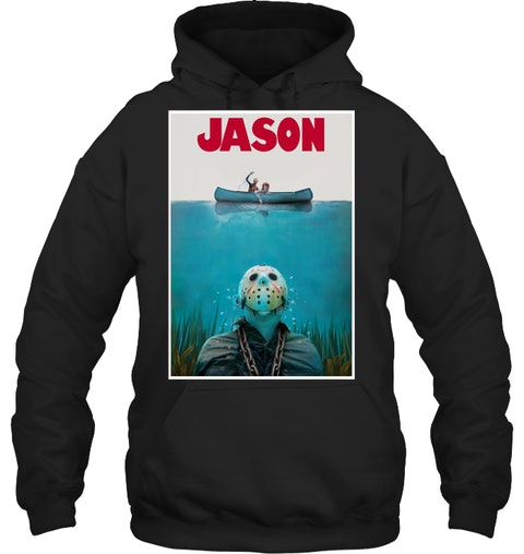 Jason Voorhees Jaws Shark Hoodie Shirt1