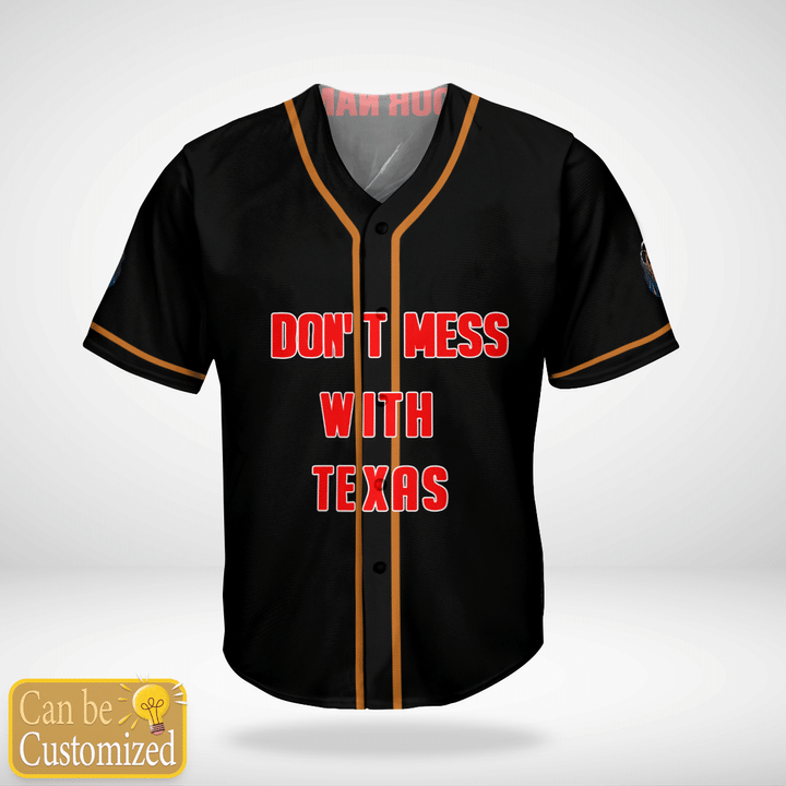 Leatherface Dont With Texas Custom Name Baseball Jersey Shirt 1
