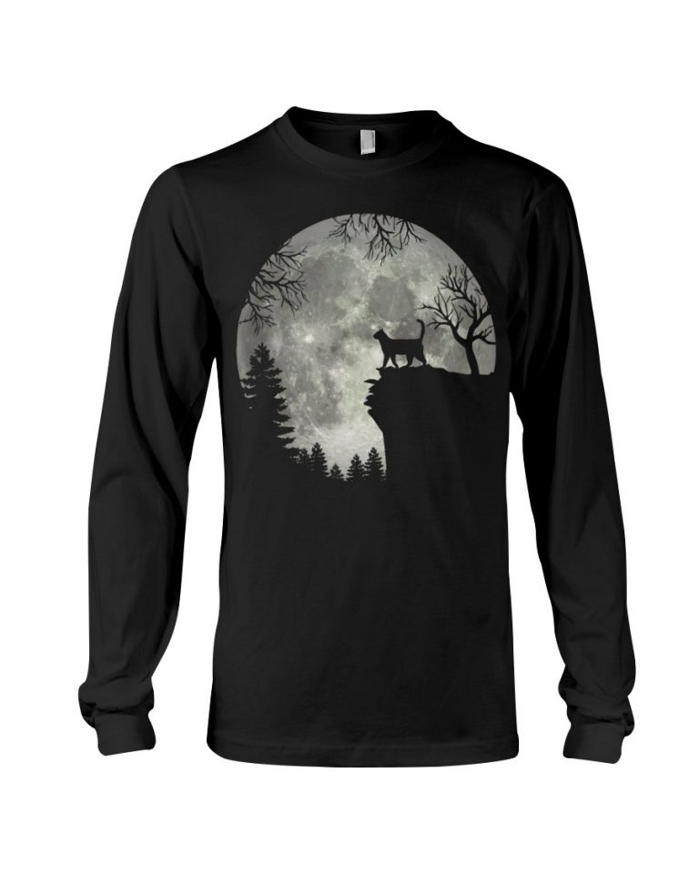 Cat And Moon Halloween night shirt, hoodie 1