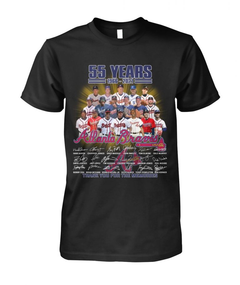 Atlanta Braves MLB 55 years thank you for the memories shirt, hoodie 1