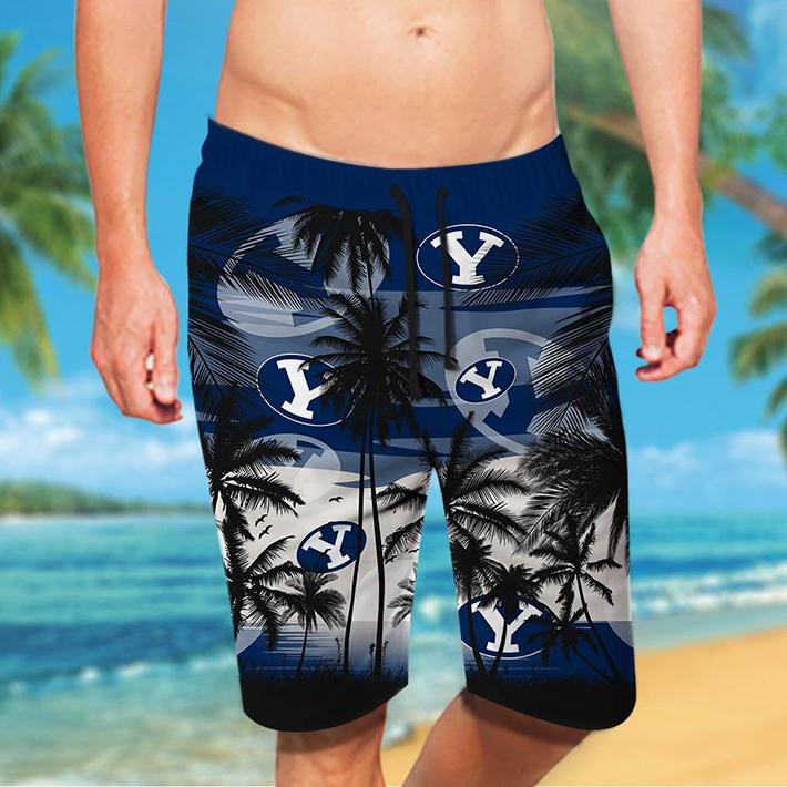 Byu Cougars Tropical Hawaiian Shirt Short3