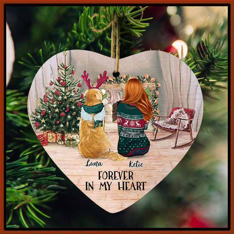 Christmas Forever In My Heart Custom Name Ornament2