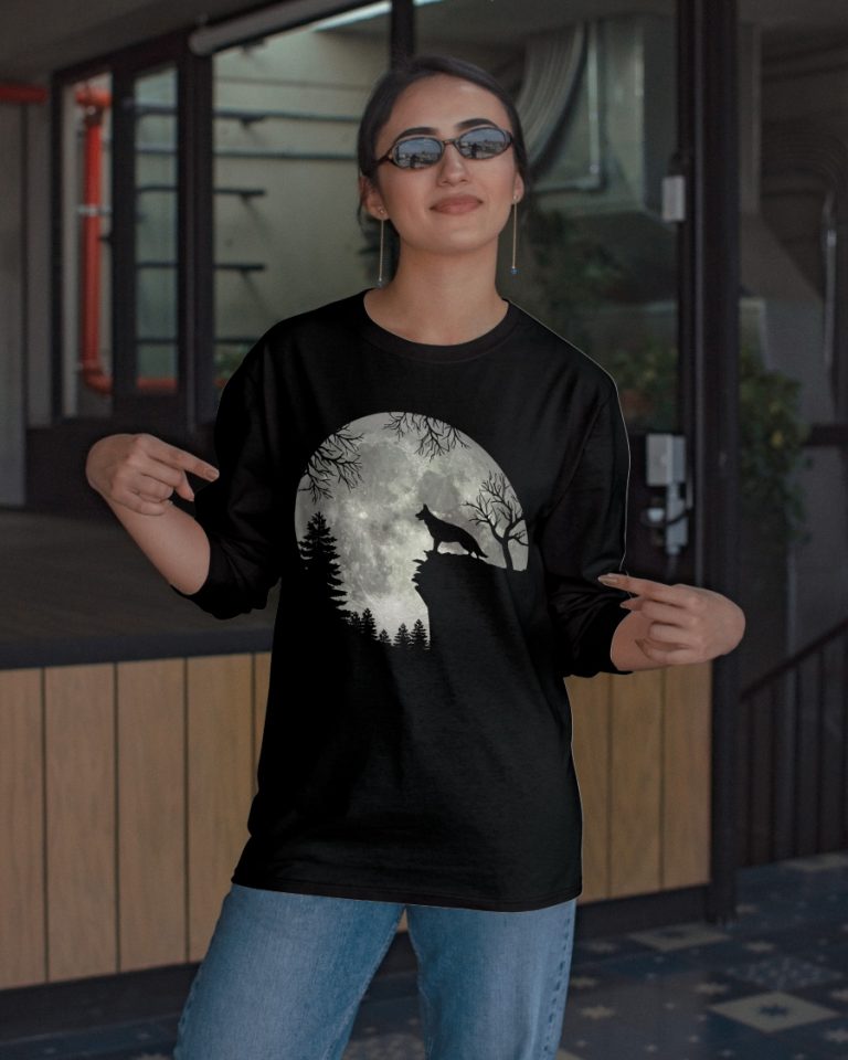 German Shepherd And Moon Halloween shirt, hoodie 7