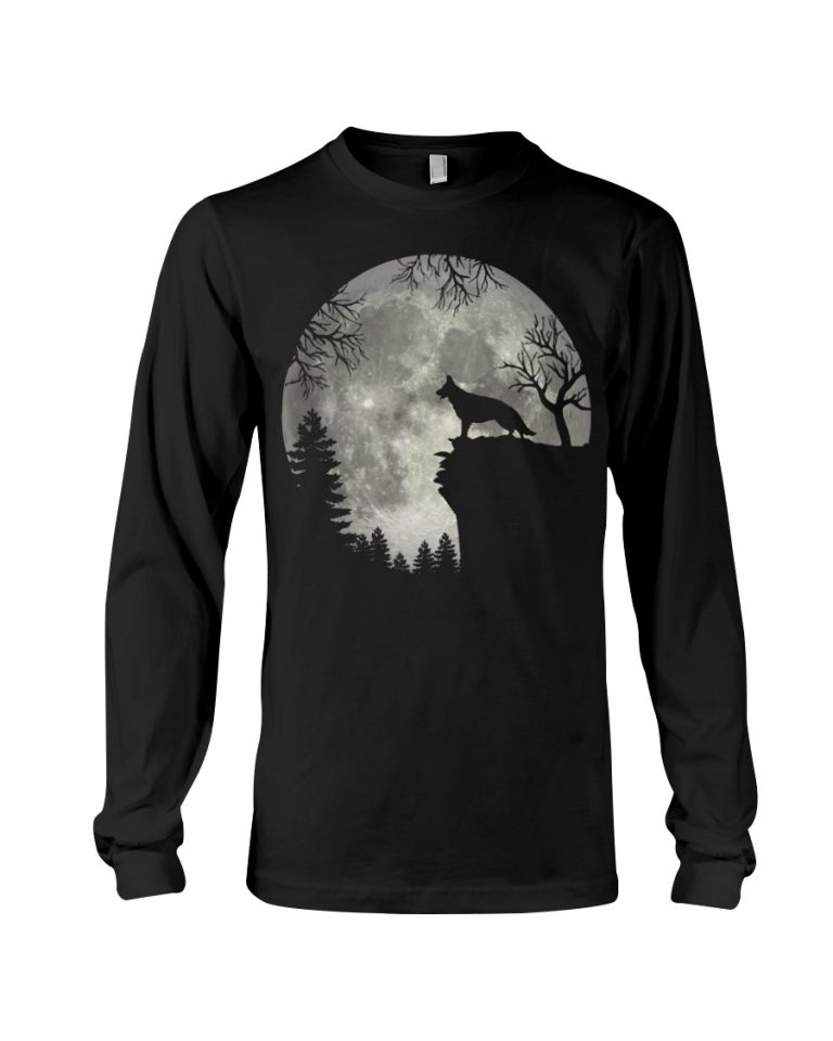 German Shepherd And Moon Halloween shirt, hoodie 6