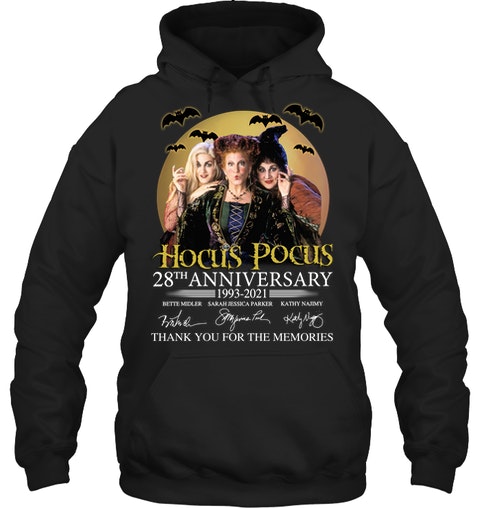 Hocus Pocus 28Th Anniversary 1993 2021 Thank You For The Memories Hoodie Shirt2