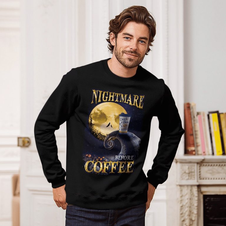 Jack Skellington Nightmare Before Coffee Shirt, Sweatshirt 3