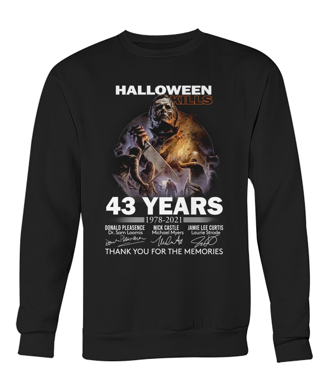 Michael Myers Halloween kills 43 years thank you for the memories shirt hoodie 4