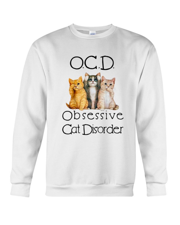 OCD Obsessive cat disorder shirt, hoodie 7
