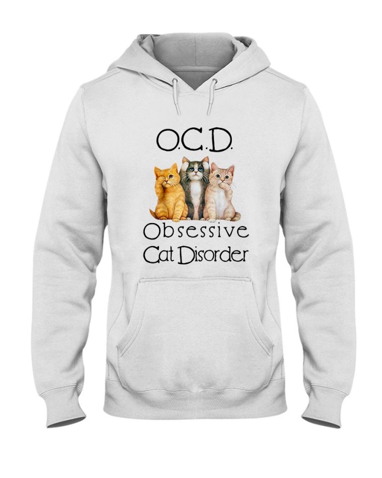 OCD Obsessive cat disorder shirt, hoodie 9