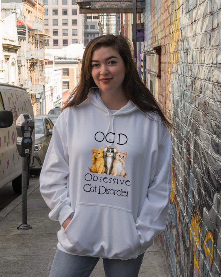 OCD Obsessive cat disorder shirt, hoodie 11