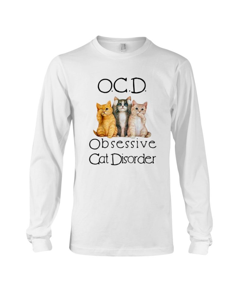 OCD Obsessive cat disorder shirt, hoodie 5