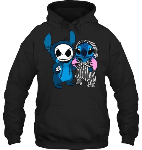 Stitch and Jack Skellington shirt hoodie 2