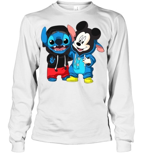 Stitch and Mickey Mouse shirt hoodie 4