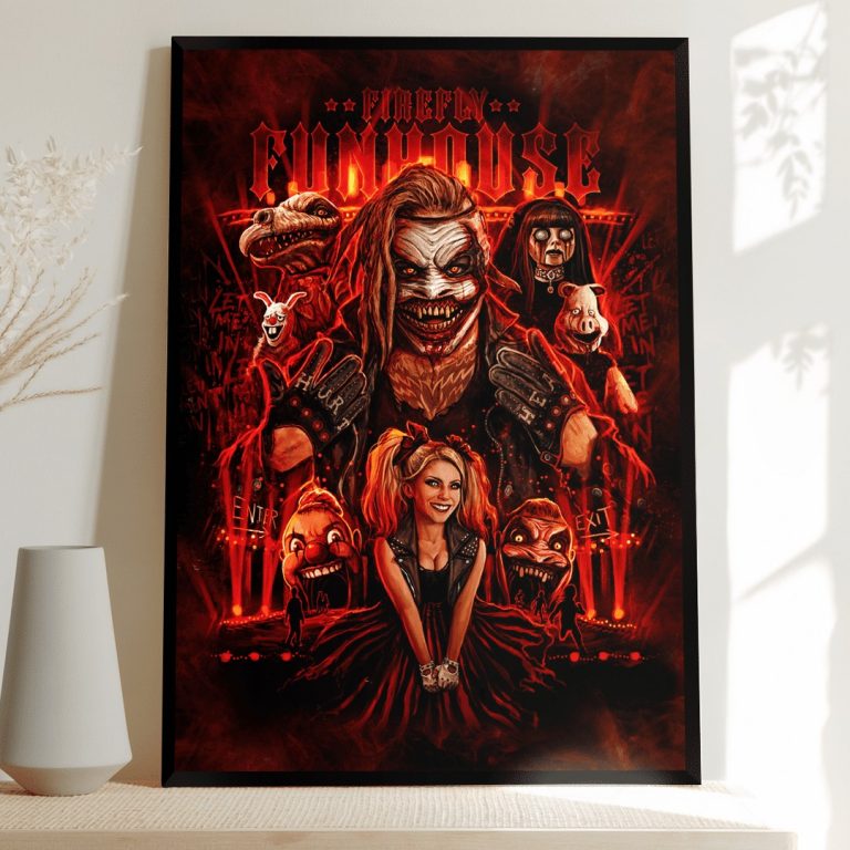 WWE The Fiend And Alexa Bliss Firefly Fun House Poster 3