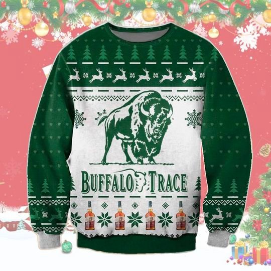 241uLi8z Buffalo Trace Beer Christmas Ugly Sweater