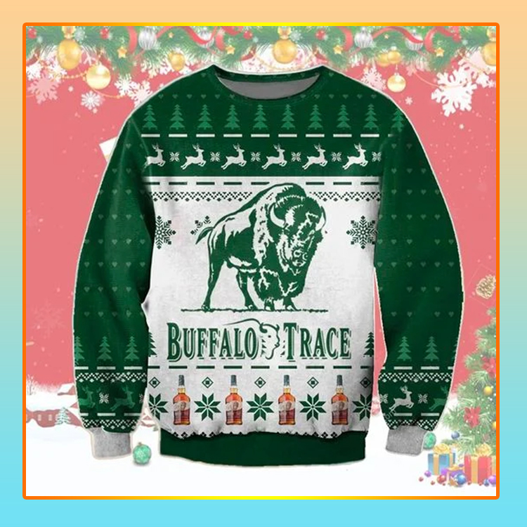 8J3lBcBZ Buffalo Trace Beer Christmas Ugly Sweater1