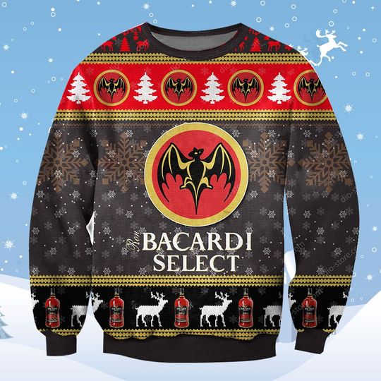 Bacardi Select Beer Christmas Ugly Sweater