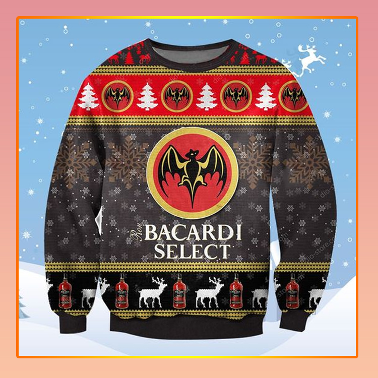 Bacardi Select Beer Christmas Ugly Sweater1