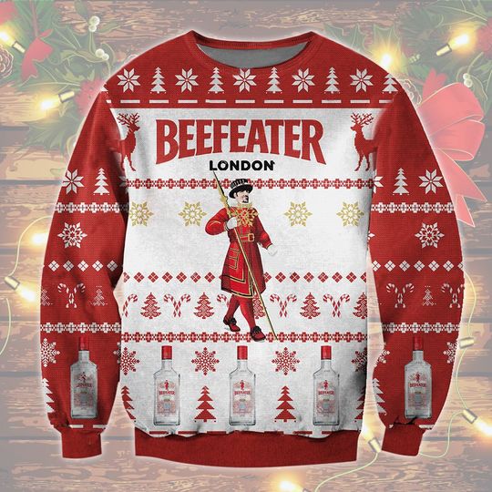 Beefeater London Beer Christmas Ugly Sweater