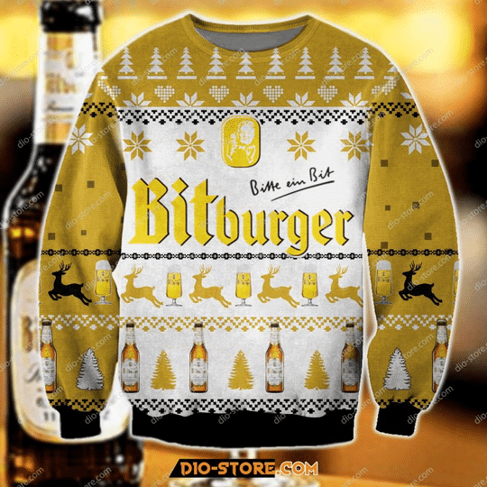 Bitburger Beer Christmas Ugly Sweater