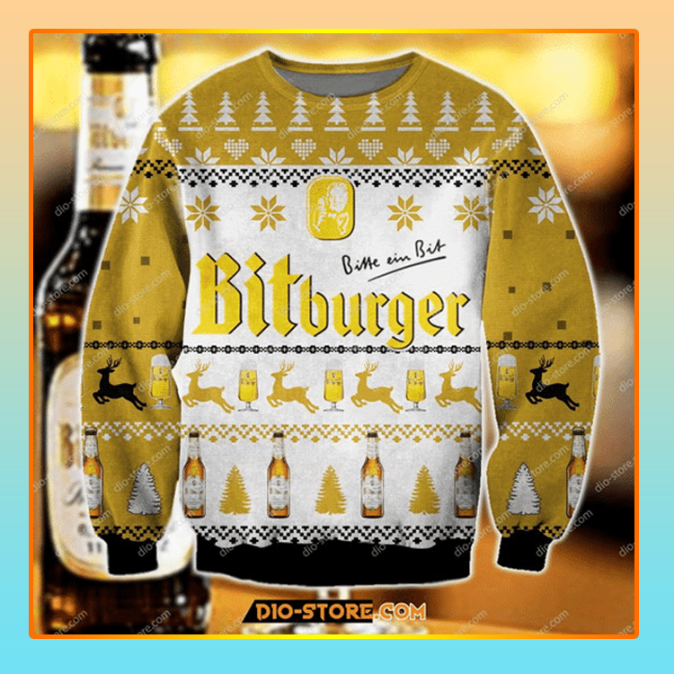 Bitburger Beer Christmas Ugly Sweater1