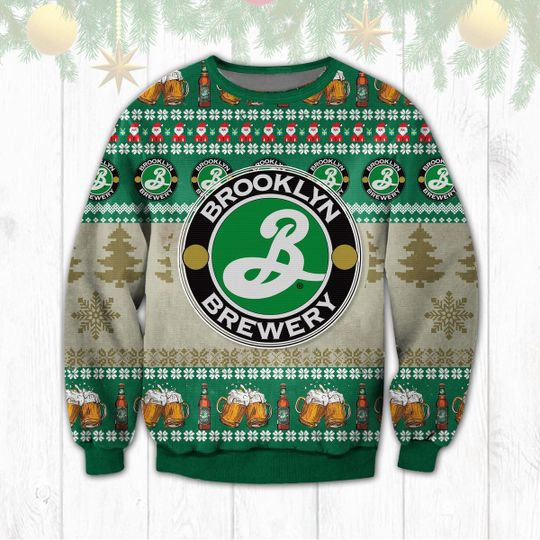 Brooklyn Beer Christmas Ugly Sweater
