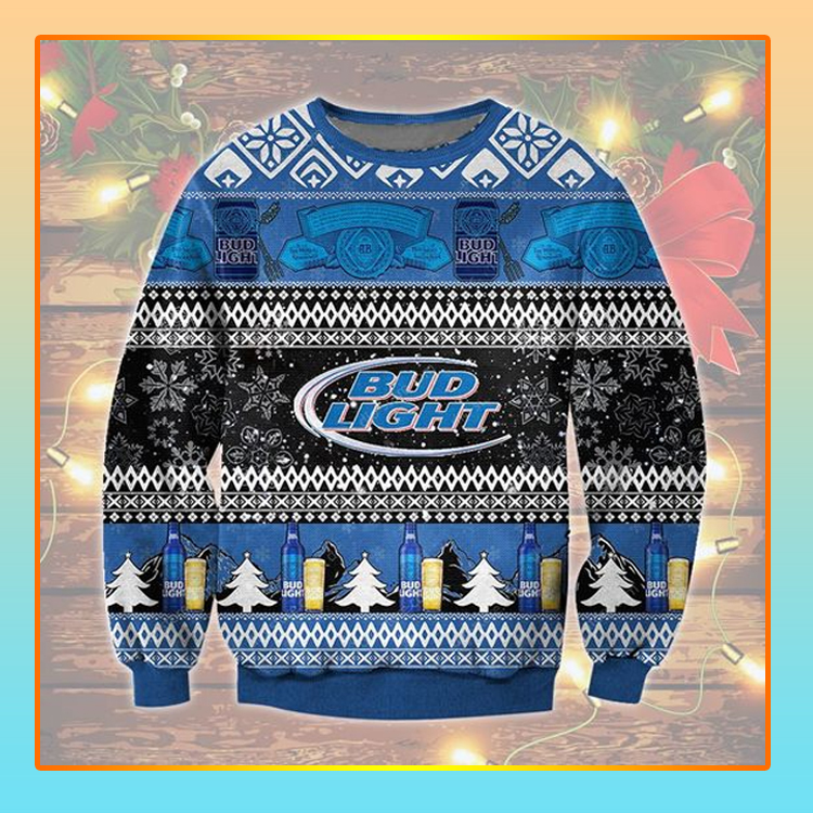 Bud Light Beer Christmas Ugly Sweater1