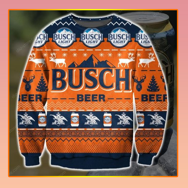 Busch Light Beer Christmas Ugly Sweater1