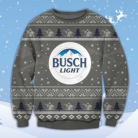 Busch Light Christmas Ugly Sweater