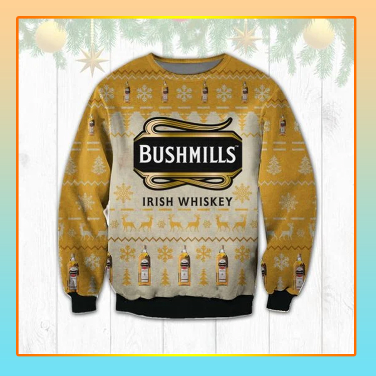 Bushmills Irish Whiskey Beer Christmas Ugly Sweater1