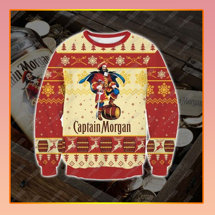 Captian Morgan Beer Christmas Ugly Sweater