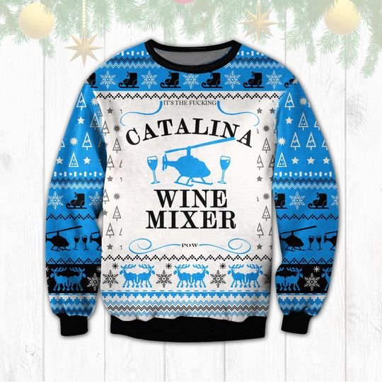 Catalina Wine Mixer Beer Christmas Ugly Sweater