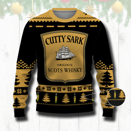 Cutty Sark Beer Christmas Ugly Sweater