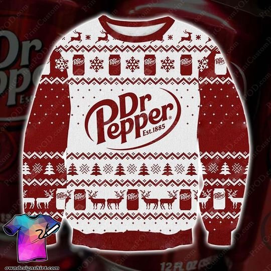 DR Pepper Beer Christmas Ugly Sweater