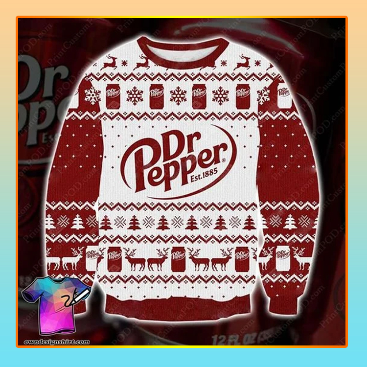 DR Pepper Beer Christmas Ugly Sweater1