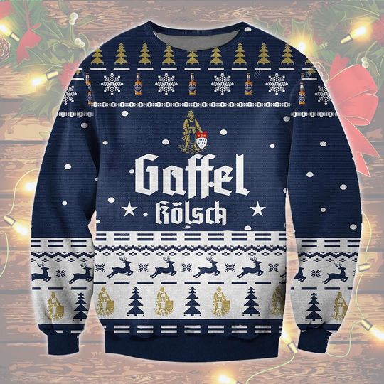 Gaffel Kolsch Beer Christmas Ugly Sweater