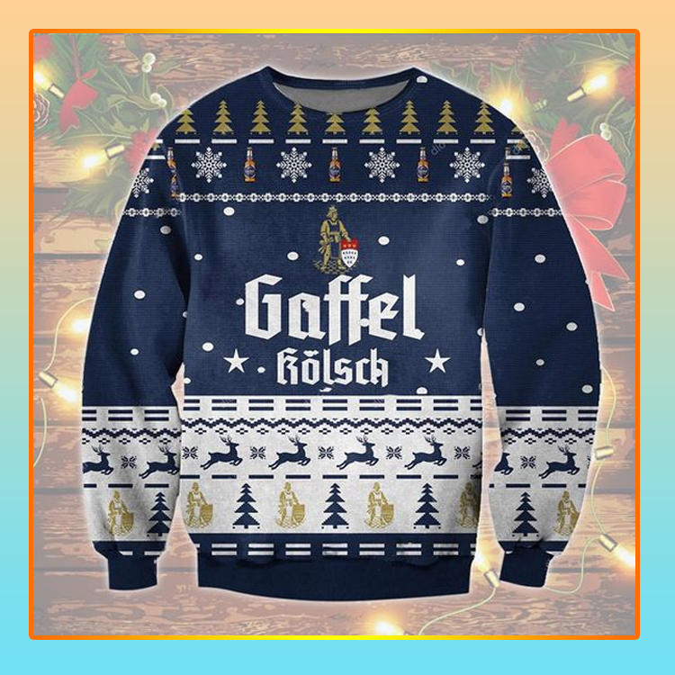 Gaffel Kolsch Beer Christmas Ugly Sweater1